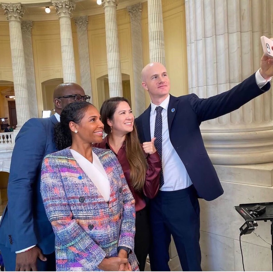 Brian Armstrong & team · Capitol Building, DC