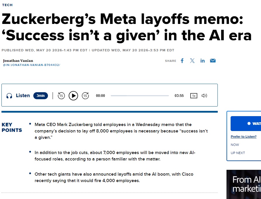 Mark Zuckerberg statement